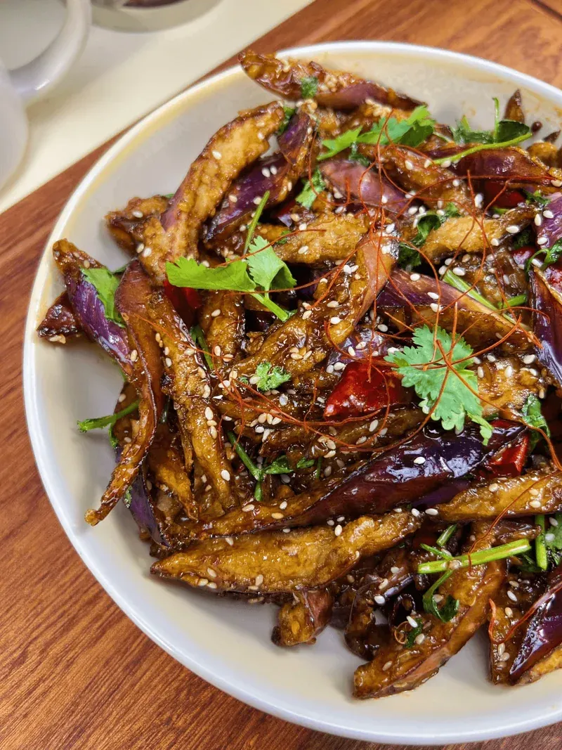 Crunchy Sichuan Eggplant Delight